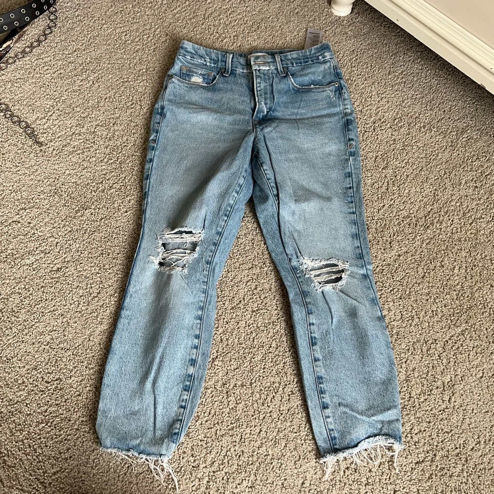 Good American Ripped Jeans - Straight Leg